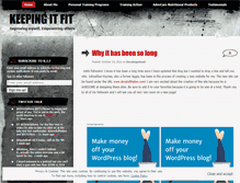 Tablet Screenshot of keepingitfit.wordpress.com