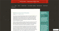 Desktop Screenshot of benotafraidapologetics.wordpress.com