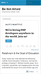 Mobile Screenshot of benotafraidapologetics.wordpress.com