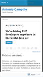 Mobile Screenshot of antoniocampillo.wordpress.com