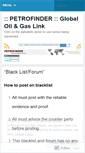 Mobile Screenshot of petrofinder.wordpress.com