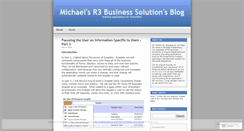 Desktop Screenshot of michaelr3bsolutions.wordpress.com