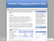 Tablet Screenshot of michaelr3bsolutions.wordpress.com