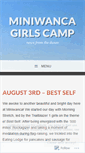 Mobile Screenshot of mwgirlscamp.wordpress.com