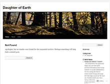 Tablet Screenshot of daughterofearth.wordpress.com