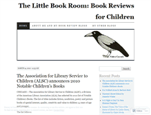 Tablet Screenshot of littlebookroom.wordpress.com