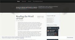 Desktop Screenshot of esquireofthelord.wordpress.com