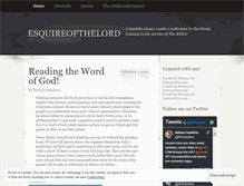 Tablet Screenshot of esquireofthelord.wordpress.com