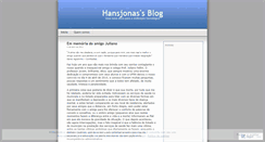 Desktop Screenshot of hansjonas.wordpress.com