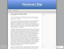 Tablet Screenshot of hansjonas.wordpress.com