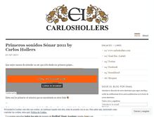Tablet Screenshot of carloshollers.wordpress.com