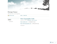 Tablet Screenshot of designsauce.wordpress.com