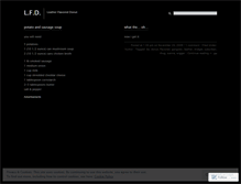 Tablet Screenshot of leatherflavoreddonut.wordpress.com