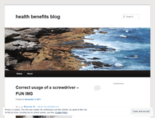 Tablet Screenshot of healthbenefitsblog.wordpress.com