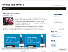 Tablet Screenshot of havingawildthyme.wordpress.com