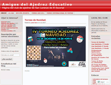 Tablet Screenshot of amigosdelajedrez.wordpress.com