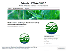 Tablet Screenshot of friendsofwakeswcd.wordpress.com