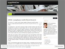 Tablet Screenshot of israelwebdev.wordpress.com