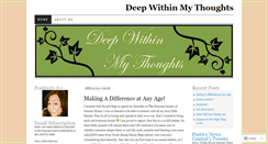 Desktop Screenshot of deepwithinmythoughts.wordpress.com