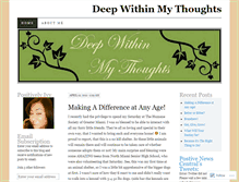 Tablet Screenshot of deepwithinmythoughts.wordpress.com