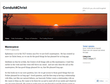 Tablet Screenshot of conduit4christ.wordpress.com