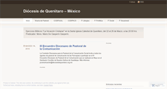 Desktop Screenshot of diocesisqro.wordpress.com
