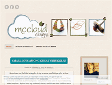 Tablet Screenshot of mcclouddesigns.wordpress.com
