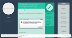 Desktop Screenshot of dptechytalks.wordpress.com