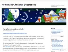 Tablet Screenshot of homemadechristmasdecorations.wordpress.com