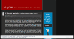 Desktop Screenshot of livingpr00f.wordpress.com