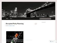 Tablet Screenshot of occupiedpartyplanning.wordpress.com