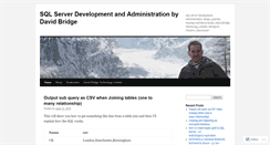 Desktop Screenshot of davidbridge.wordpress.com