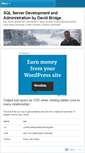 Mobile Screenshot of davidbridge.wordpress.com