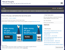 Tablet Screenshot of manuelthoughts.wordpress.com