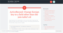Desktop Screenshot of myfashionhub.wordpress.com