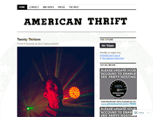 Tablet Screenshot of americanthrift.wordpress.com