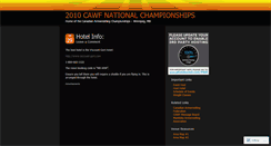 Desktop Screenshot of 2010nats.wordpress.com