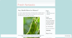 Desktop Screenshot of freshfantastic.wordpress.com