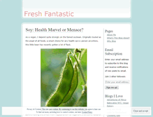 Tablet Screenshot of freshfantastic.wordpress.com