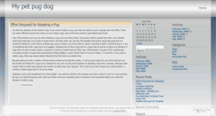 Desktop Screenshot of dogpug.wordpress.com