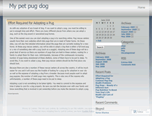 Tablet Screenshot of dogpug.wordpress.com