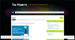 Desktop Screenshot of pebibyte.wordpress.com