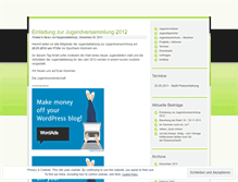 Tablet Screenshot of fcjugendabteilung.wordpress.com