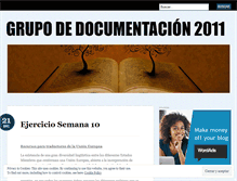 Tablet Screenshot of documentacion2011.wordpress.com