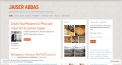 Desktop Screenshot of jaiserabbas.wordpress.com