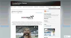 Desktop Screenshot of crossingborderspakistan.wordpress.com