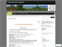 Tablet Screenshot of cluborleanssportaquatique.wordpress.com