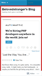 Mobile Screenshot of belovedstranger.wordpress.com
