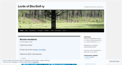 Desktop Screenshot of lordsofdiscgolf.wordpress.com