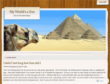 Tablet Screenshot of myworldsazoo.wordpress.com